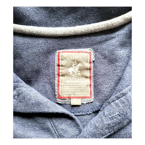 Polo Club Modern Fit Large Men's Polo Shirt Blue - Picture 4 of 4